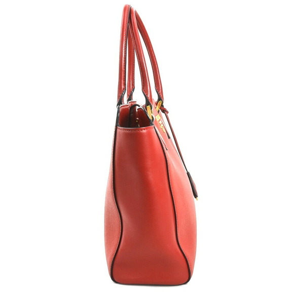 PRADA Red Leather Shoulder Bag - Picture 2 of 5